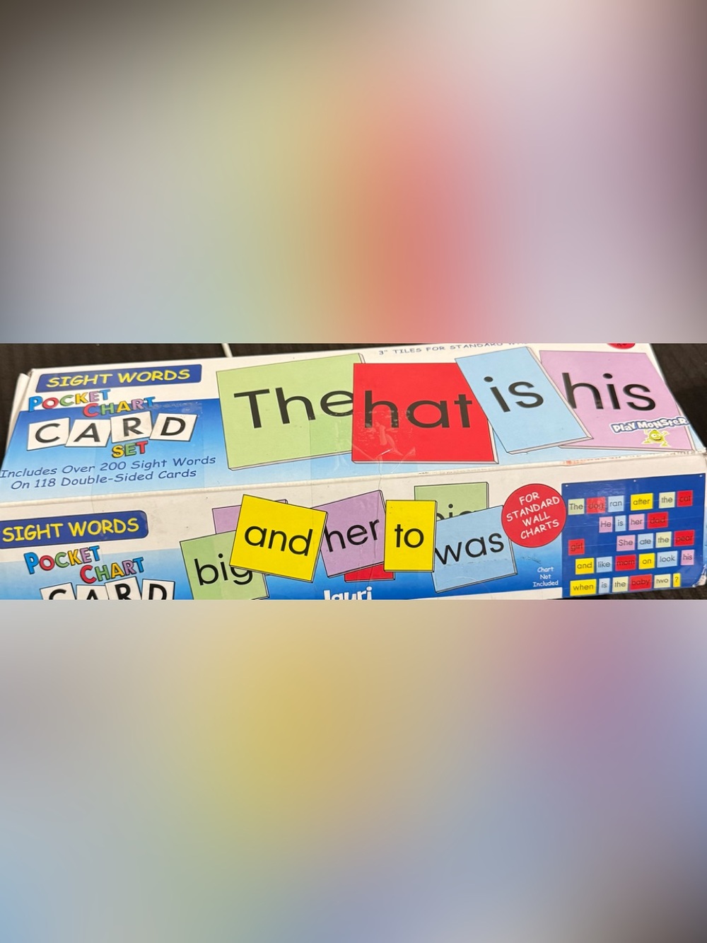 Sight Words Pocket Card Set - Multi Color